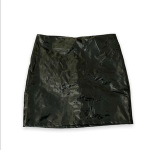 PU Leather Bodycon Skirt
